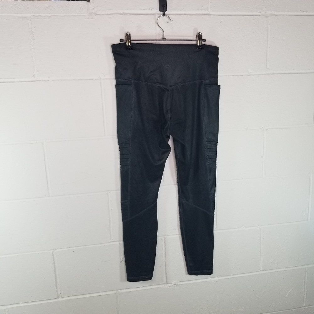 Athleta Inclination Moto tight black shimmer - Picture 6 of 11